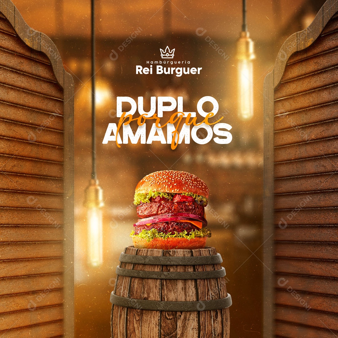 Hamburgueria Hambúrguer Social Media  PSD Editável