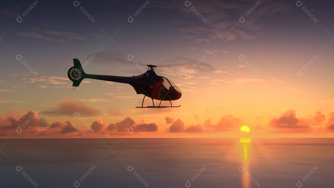 Aeronave sobrevoando sobre céu