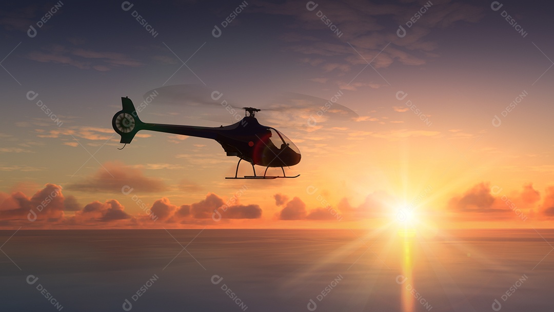 Aeronave sobrevoando sobre céu