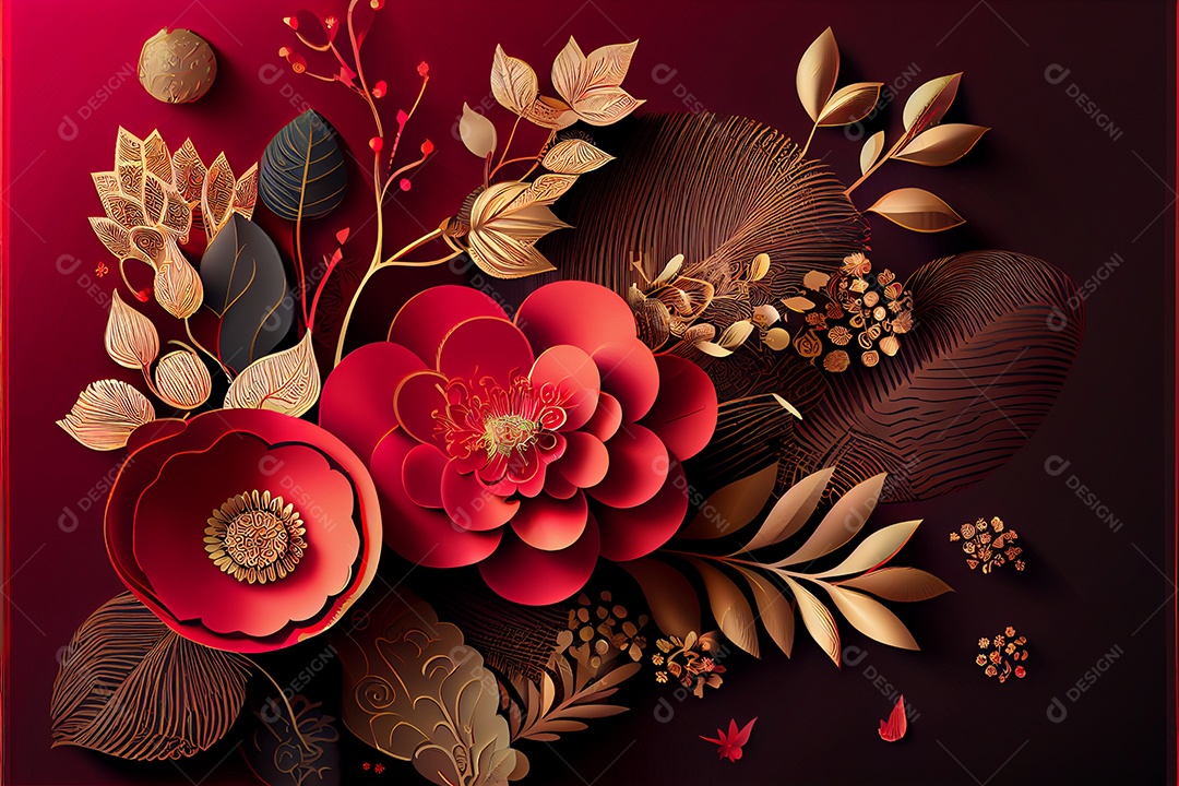 Projeto do ano novo chinês, festival da primavera, festival das lanternas ouro vermelho