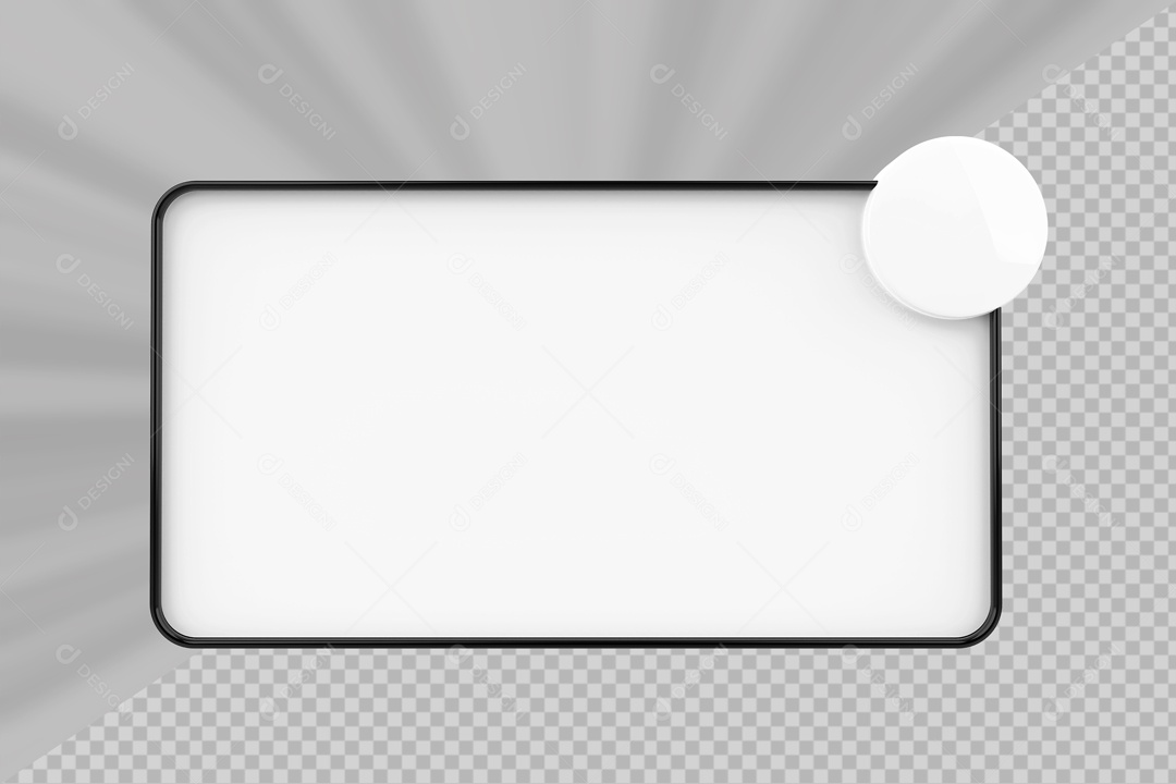 Caixa de Perguntas Branco e Preto Elemento 3D Para Composição PSD