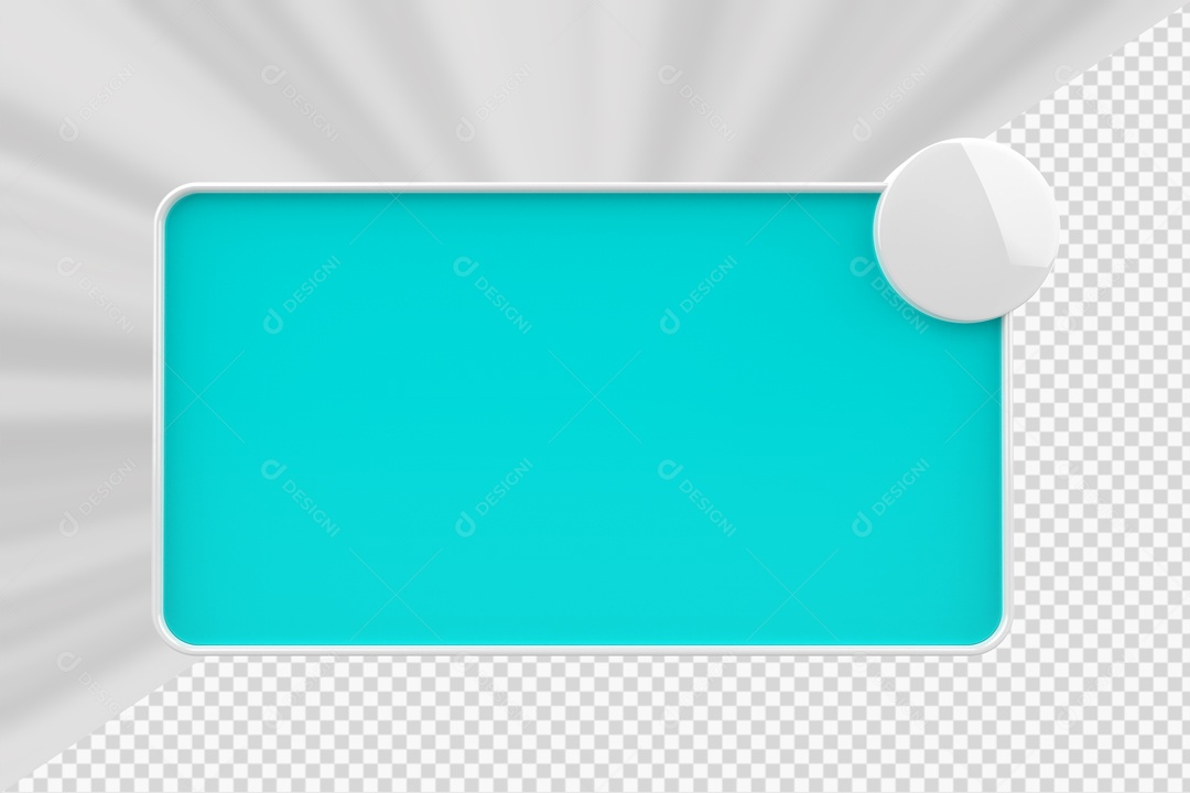 Caixa de Perguntas Azul Marinho Elemento 3D Para Composição PSD