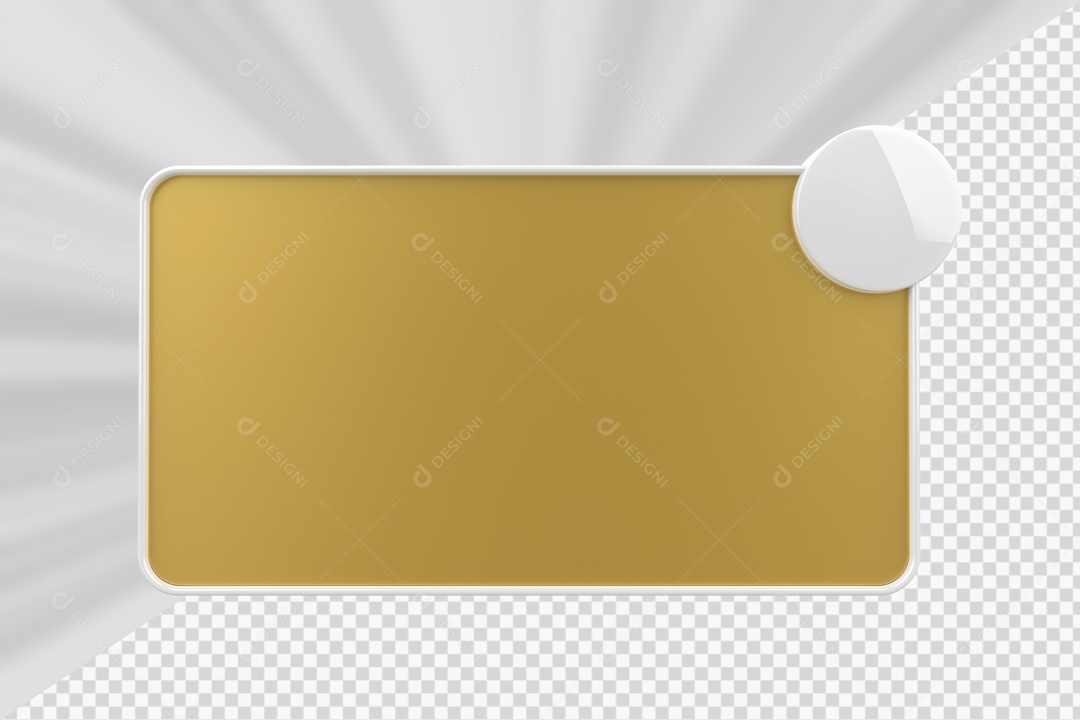 Caixa de Perguntas Marrom Elemento 3D Para Composição PSD