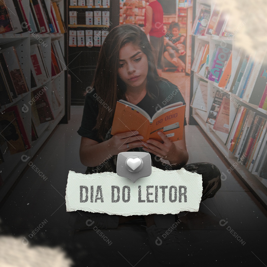 Dia do Leitor 7 de Janeiro Social Media PSD Editável