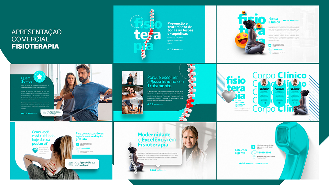 Apresentação Comercial Fisioterapia PSD Editável