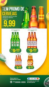 Story Encarte de Cervejaria Tem Promo de Cervejas Social Media PSD Editável