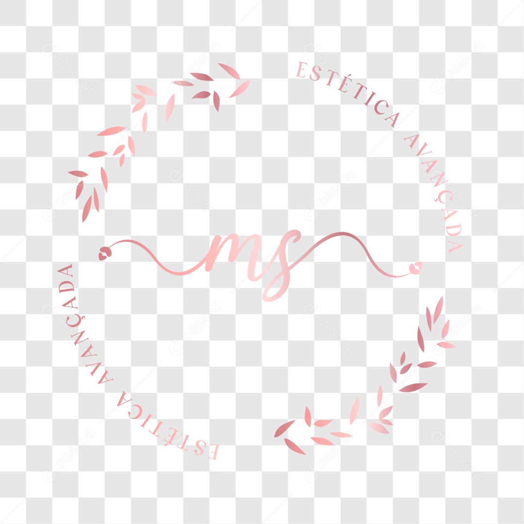 Logo Rose MS Estética EPS Editável