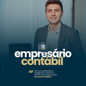 Dia do Empresário Contábil 12 de Janeiro Social Media PSD Editável