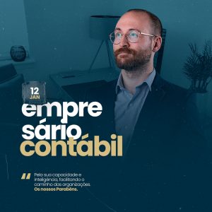 Dia do Empresário Contábil 12 de Janeiro Social Media PSD Editável