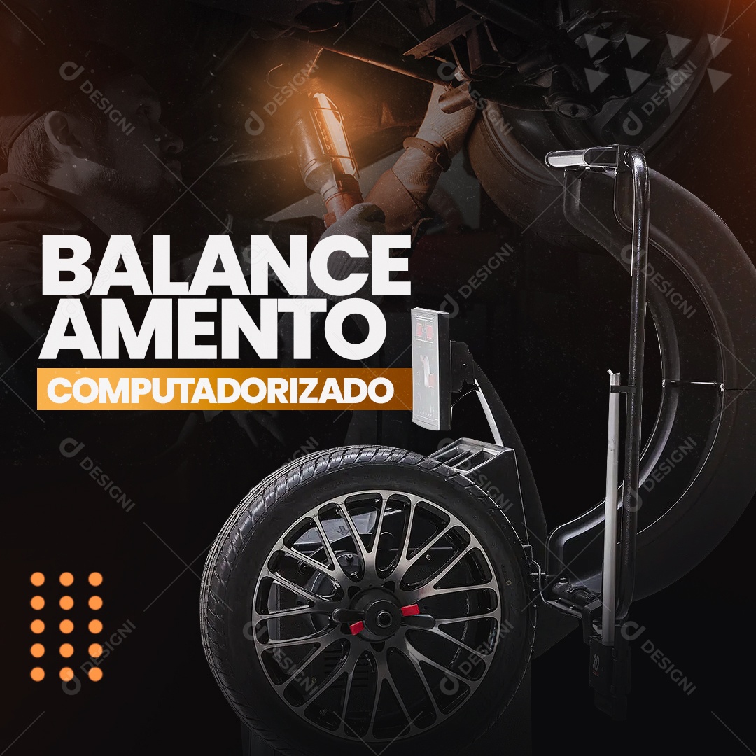 Balanceamento Computadorizado Social Media PSD Editável