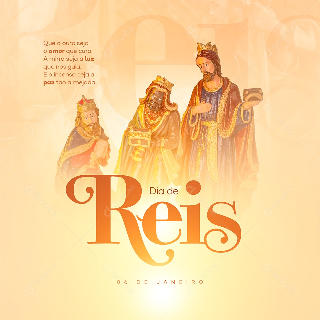 Post Dia dos Reis Social Media PSD Editável