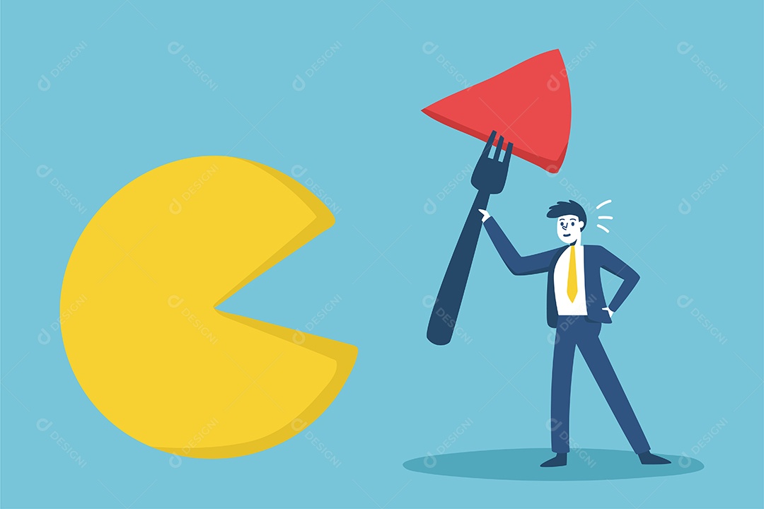 Empresários investem no mercado e obtêm sucesso investindo Vetor EPS