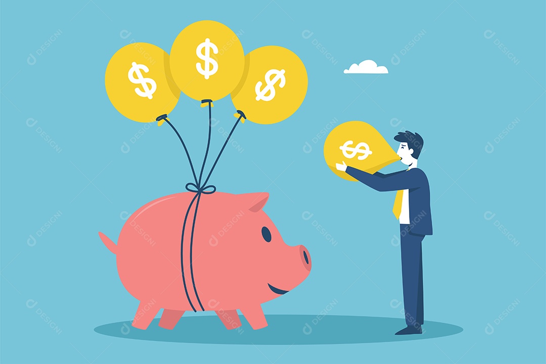 Os empresários usam seu capital para expandir seus negócios e se tornar Vetor EPS