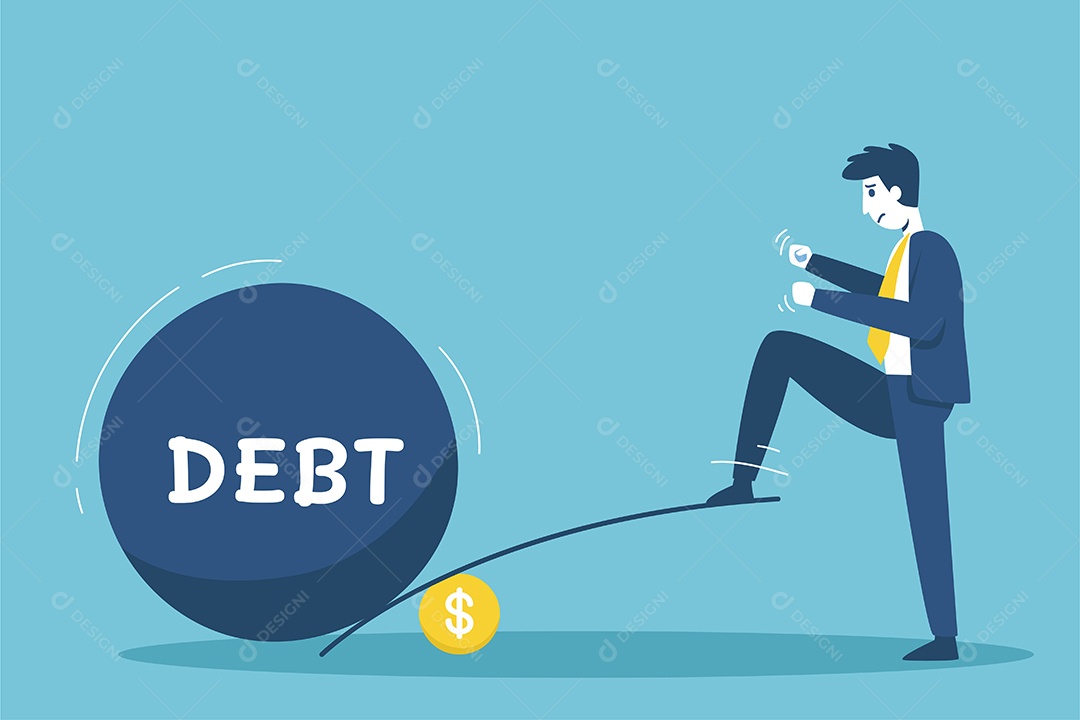 Os Empresários carregam o ônus de investir na construção de um negócio Vetor EPS