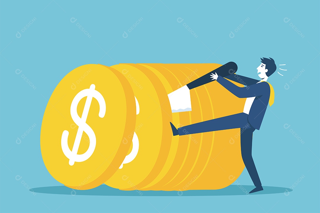 Empresários buscam investidores para trazer dinheiro para expandir seus negócios Vetor EPS