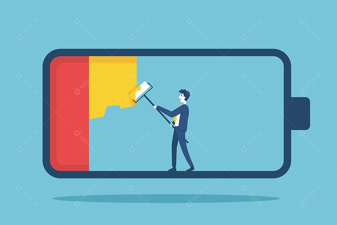 Os Empresários aumentam o Capital da Empresa afeta o Sucesso Vetor EPS