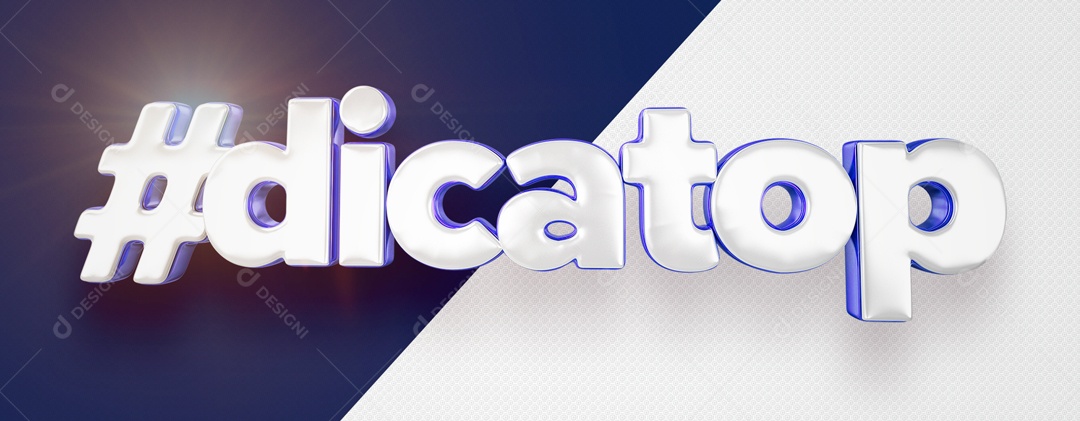 Texto 3D Para Composição Dica Top PSD