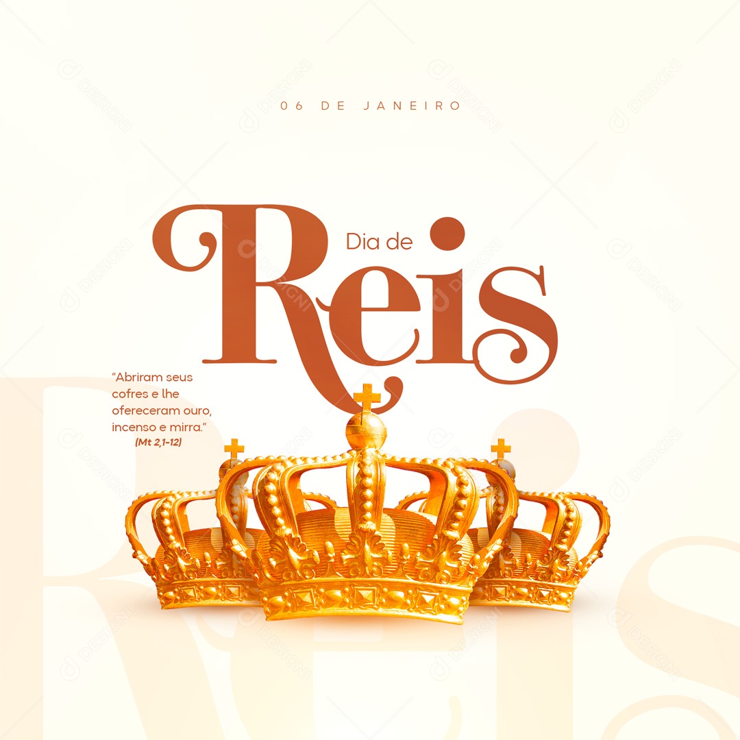 Post Dia de Reis Social Media PSD Editável