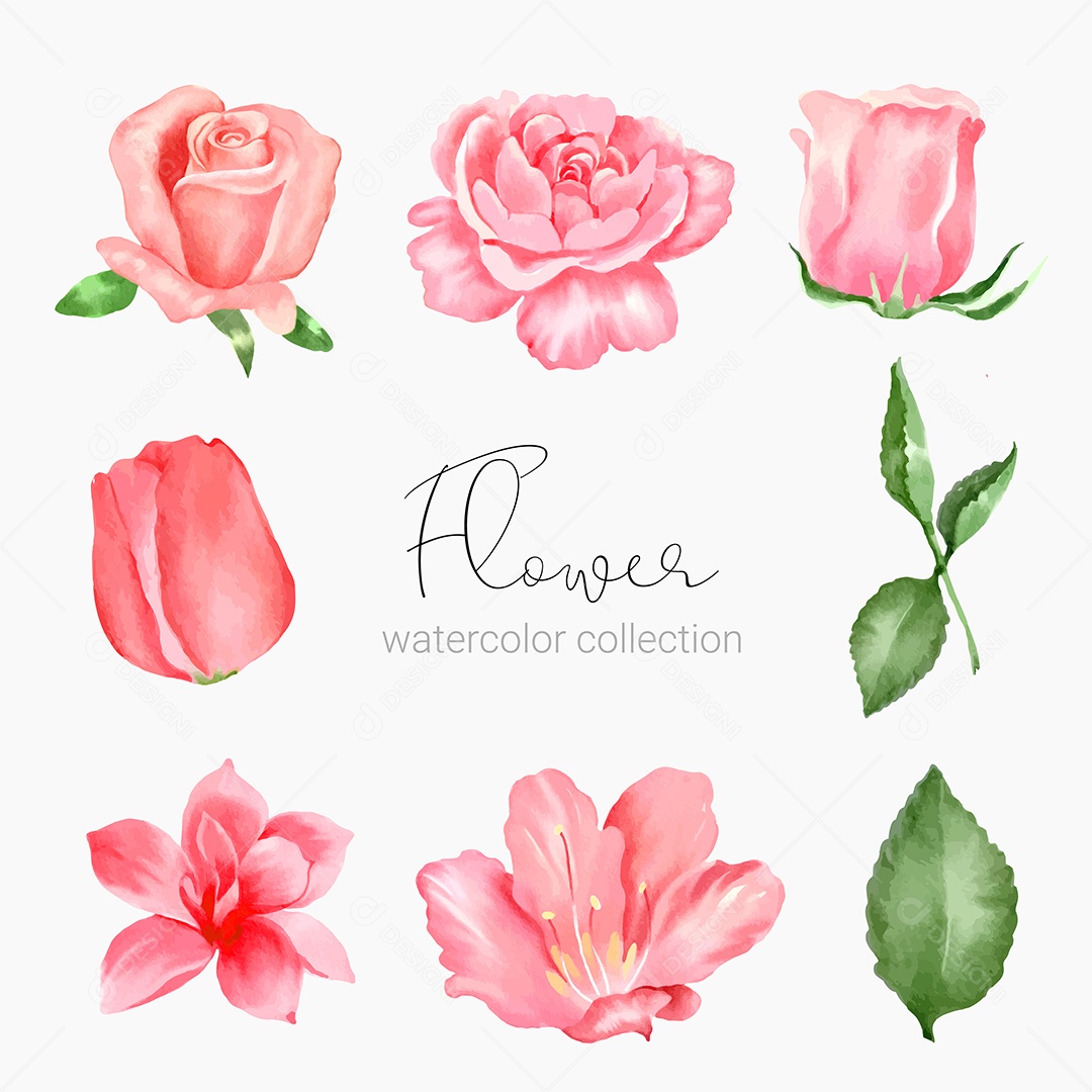 Lindo Buquê de Flores para Decoração Vetores EPS Editável