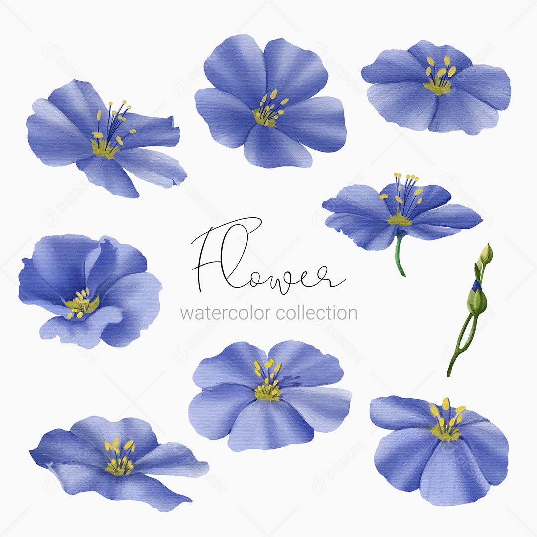 Lindo Buquê de Flores para Decoração Vetores EPS Editável