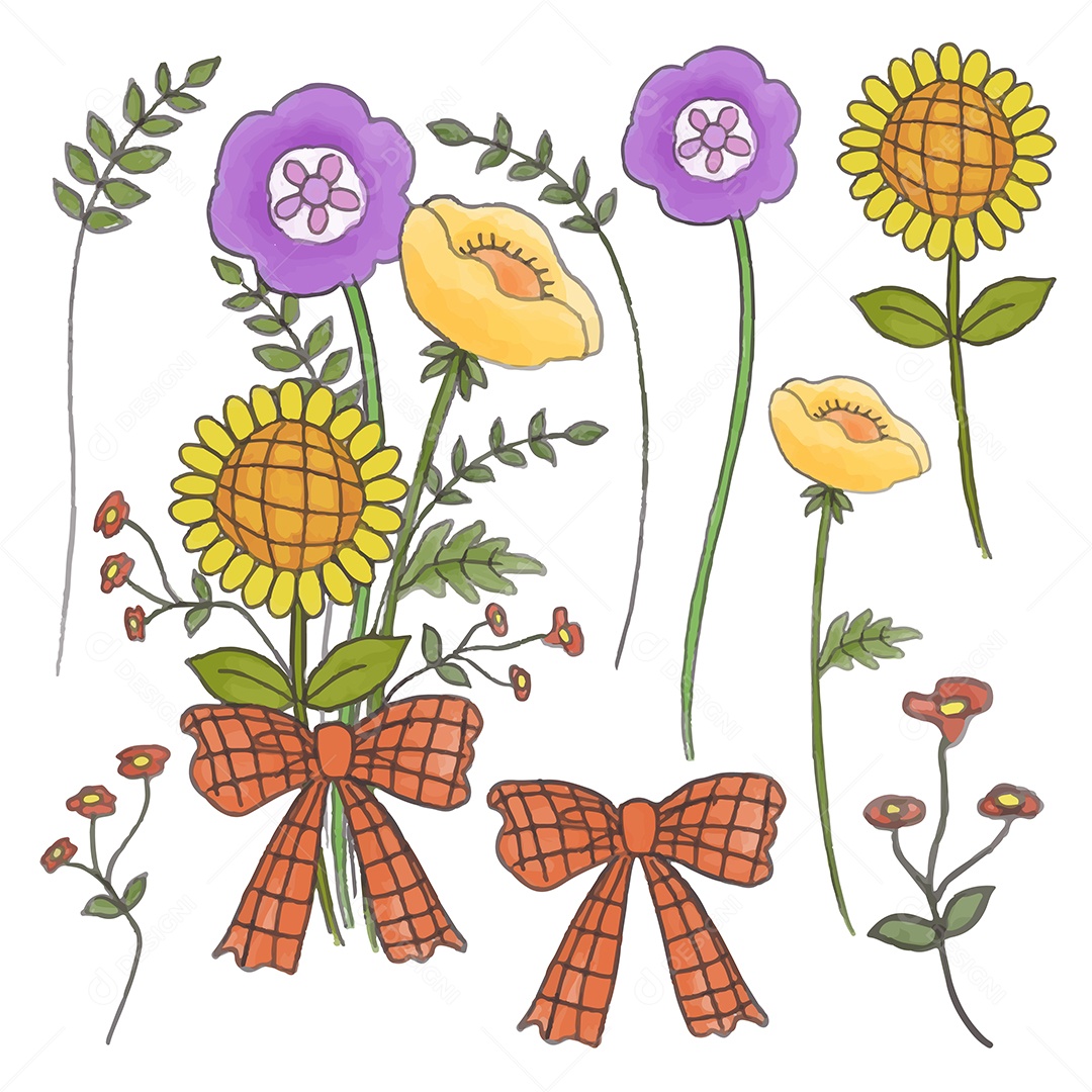 Pintura isolada de fruta Cereja Vetores EPS Editável