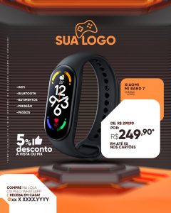 Compre na Loja ou Pelo Whatsapp e Receba em Casa 5% de Desconto à Vista ou Pix Social Media PSD Editável