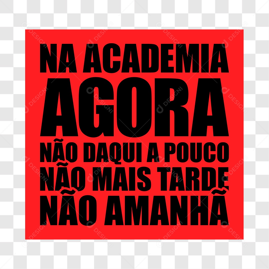 Lettering Academia Na Academia Agora EPS + PNG