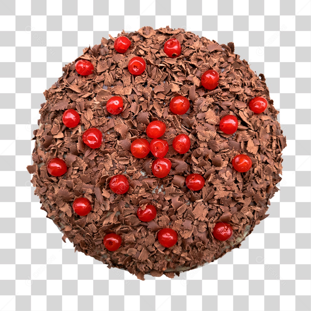 Elemento 3D Bolo De Chocolate Para Composição PNG Transparente