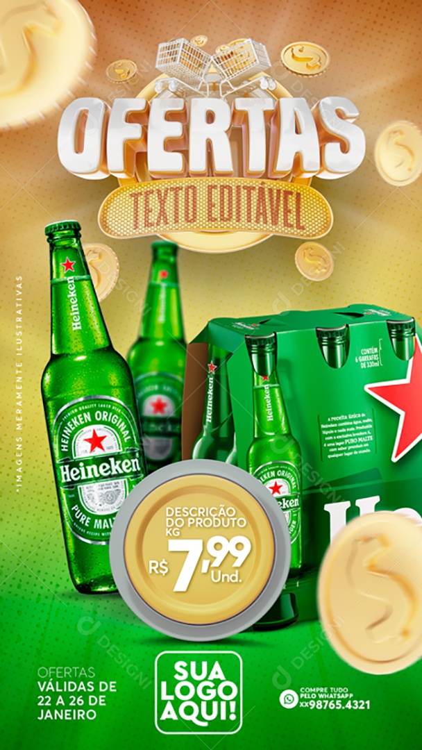 Story Ofertas Venha Conferir Social Media PSD Editável