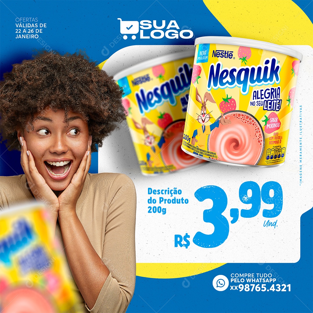 Oferta Venha Conferir Socia Media PSD Editável