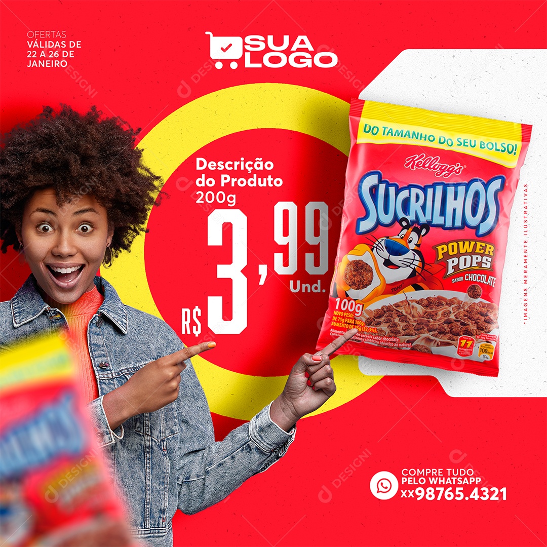 Oferta Venha Conferir Socia Media PSD Editável