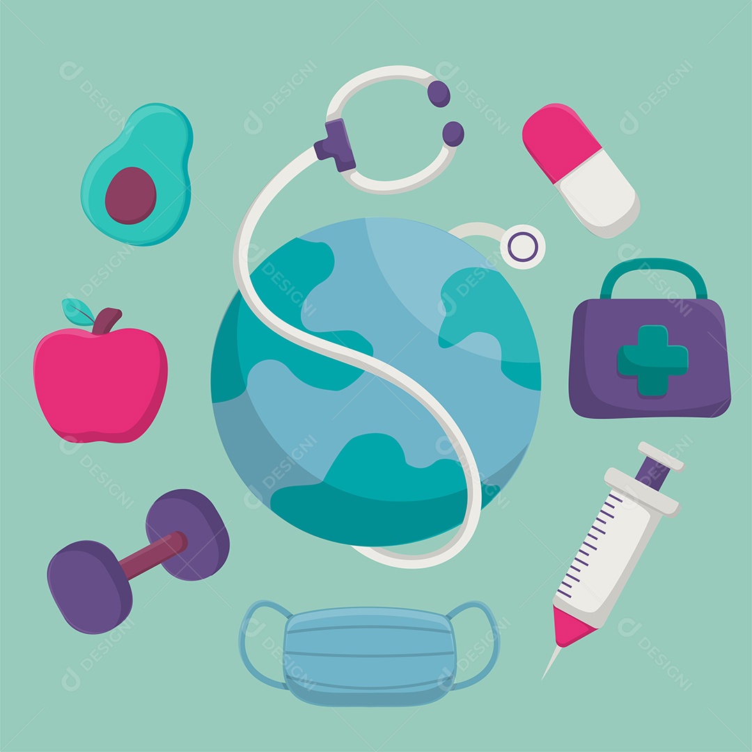 Conjunto de vetores de acessórios de noiva itens de casamento Vetores EPS