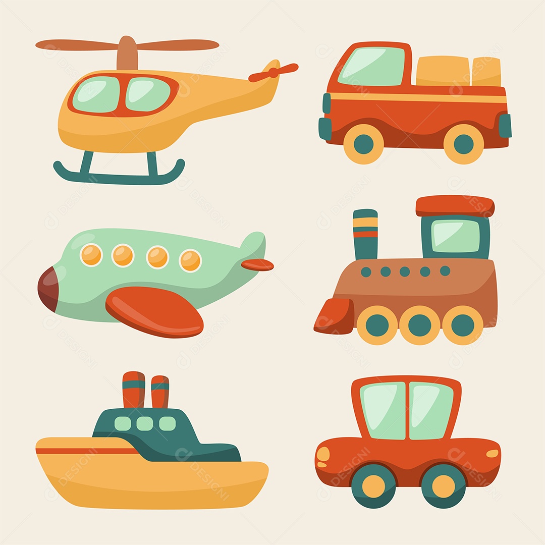 Transporte vetor veículo público transportável Vetores EPS