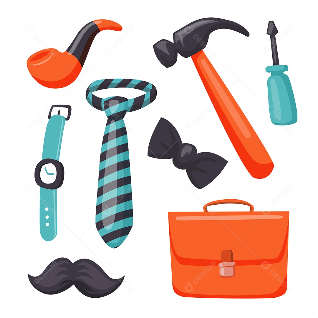 Conjunto de elementos de objeto Vetores EPS