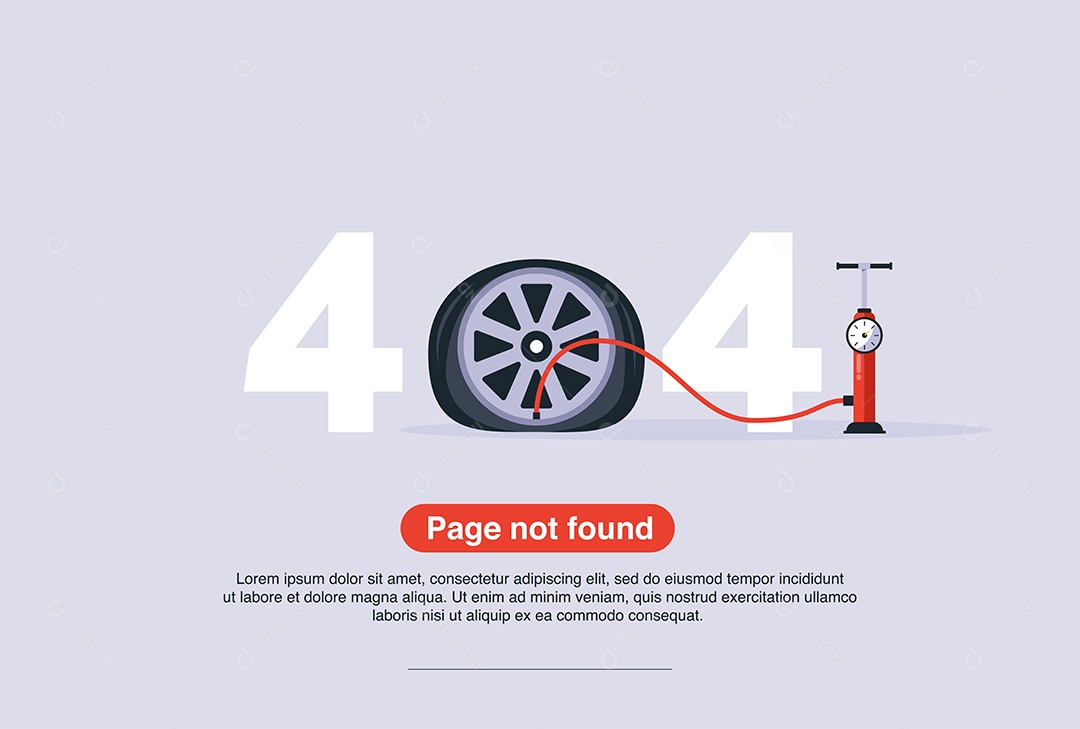 Aviso de Rede da Internet 404 Página de erro ou Arquivo não Encontrado Vetor EPS
