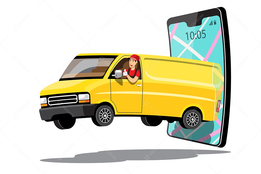 Ícones de Entregas Comercial e Delivery de Compras Desenhos Vetores EPS