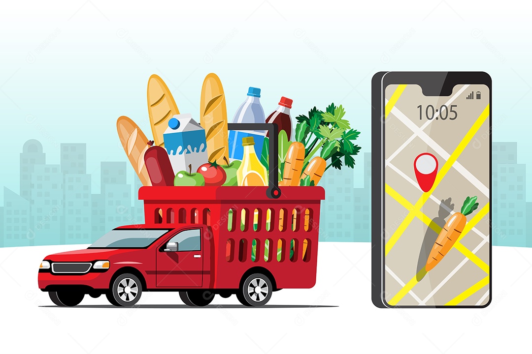 Ícones de Delivery e Entregas Comercial Desenhos Vetores EPS