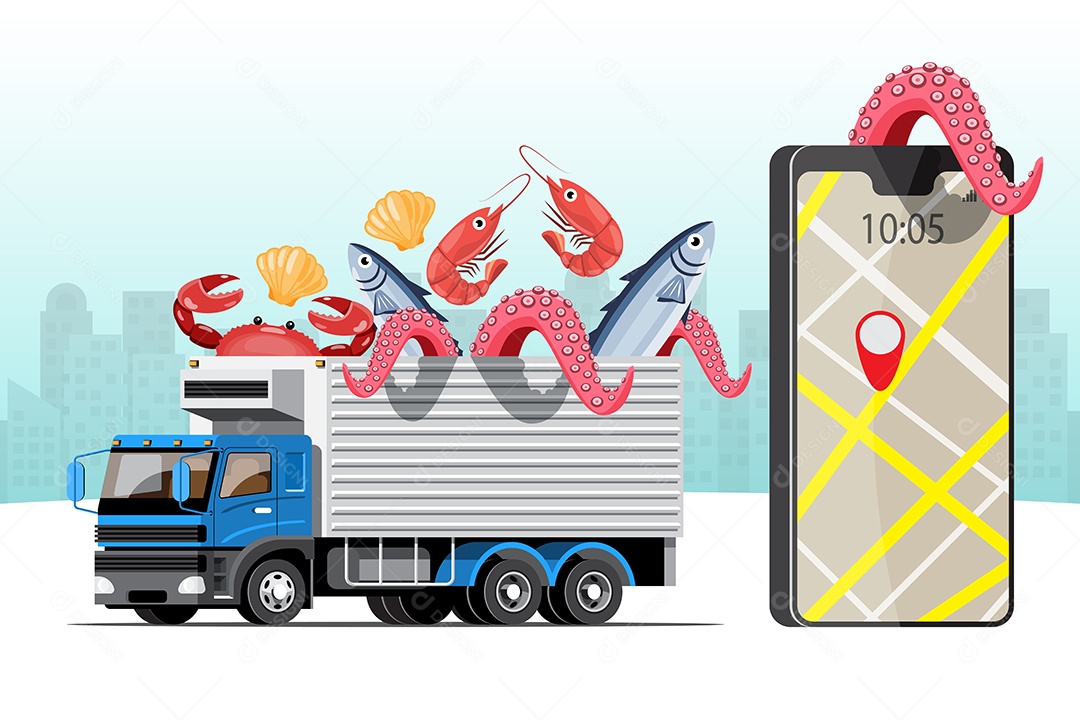 Ícones de Delivery e Entregas Comercial Desenhos Vetores EPS