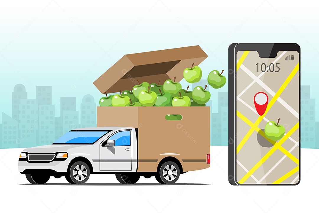 Ícones de Delivery e Entregas Comercial Desenhos Vetores EPS