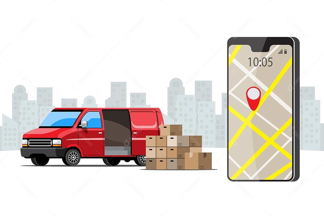 Ícones de Delivery e Entregas Comercial Desenhos Vetores EPS