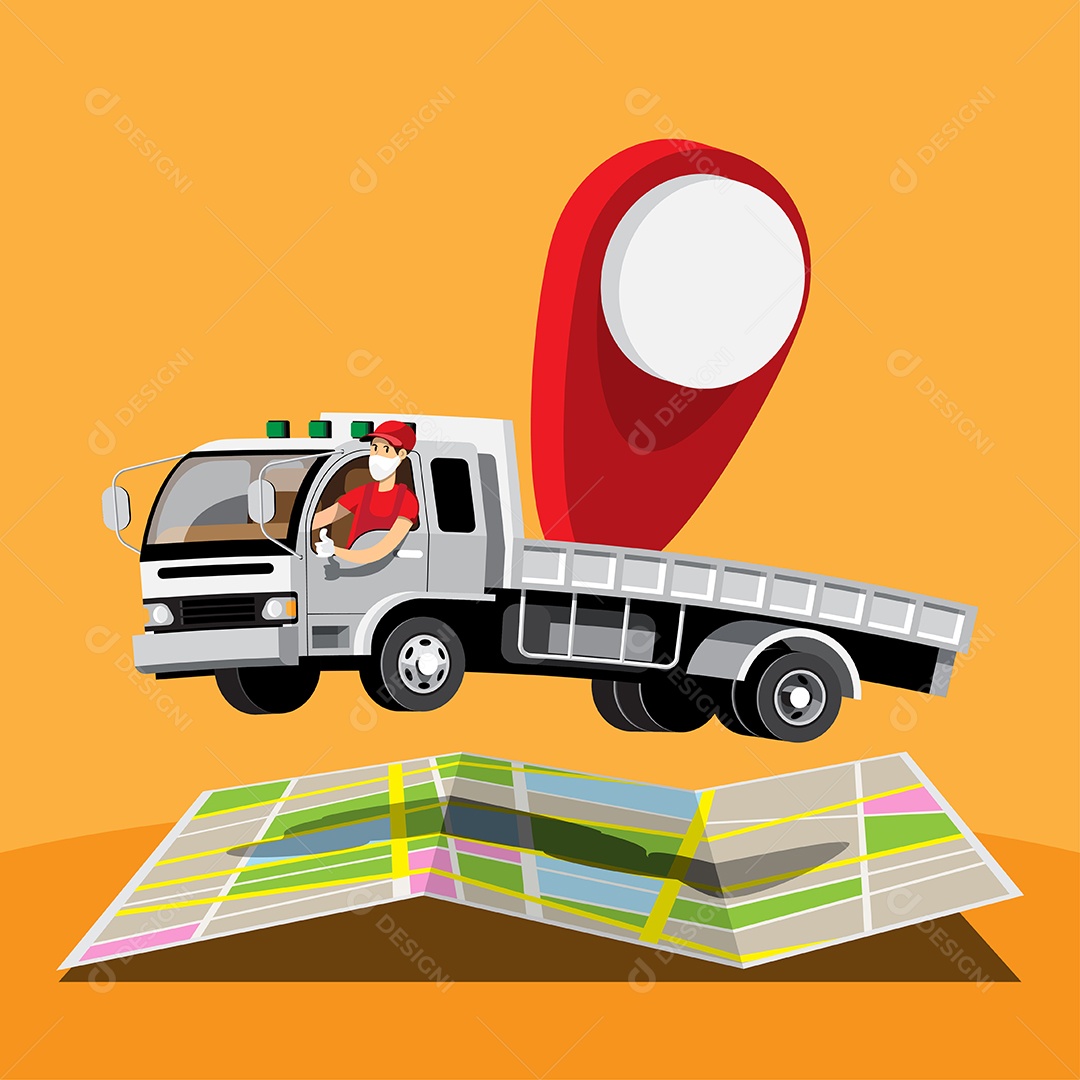 Ícones de Delivery e Entregas Comercial Desenhos Vetores EPS