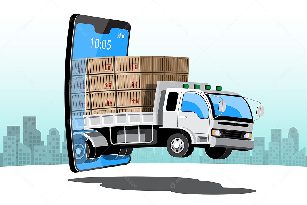 Ícones de Delivery e Entregas Comercial Desenhos Vetores EPS