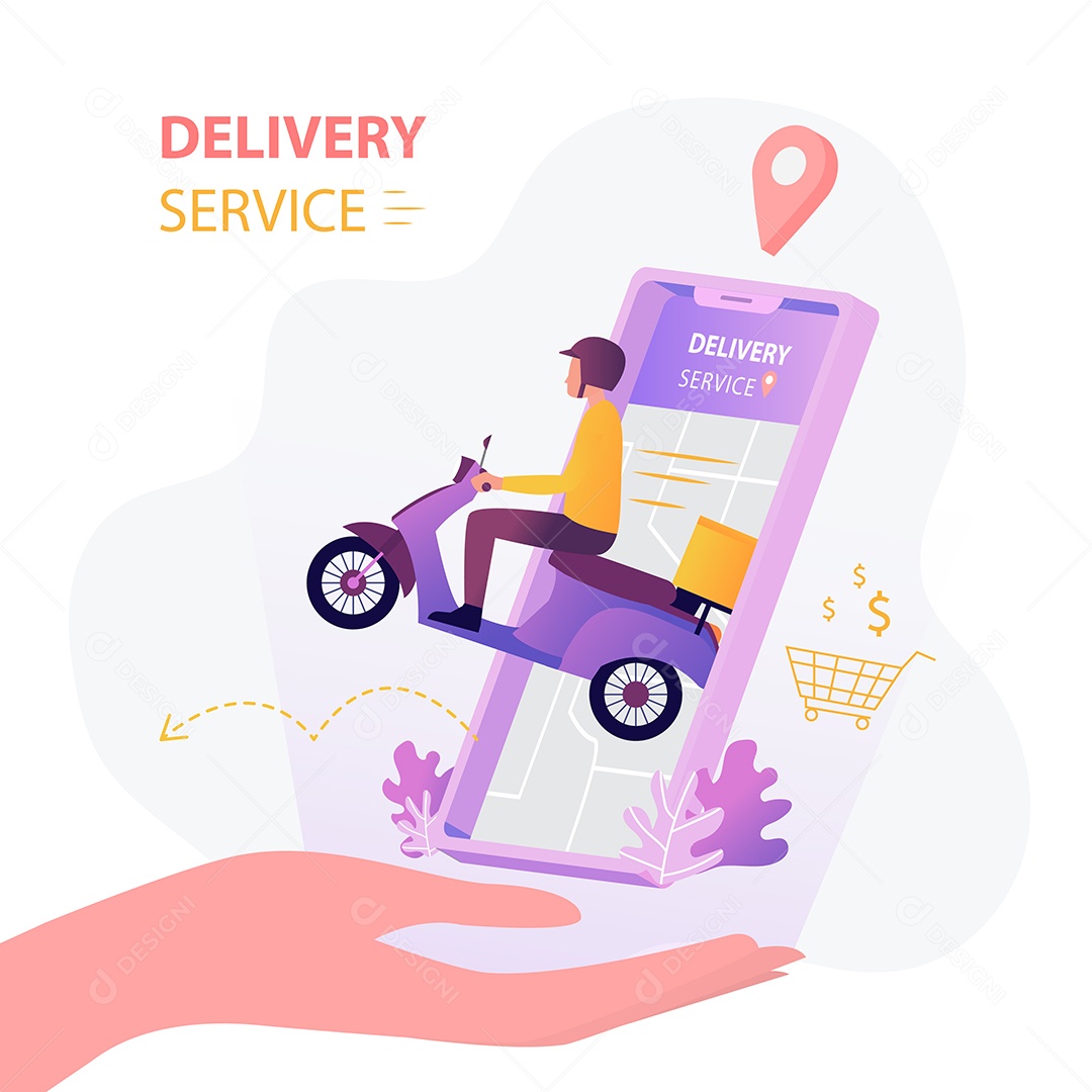Ícones de Delivery e Entregas Comercial Desenhos Vetores EPS