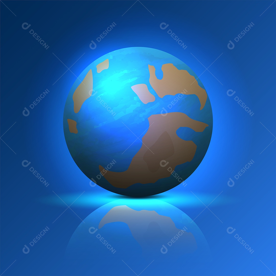 Fundo do espaço e paisagem da superfície do planeta Fantástico Vetor EPS