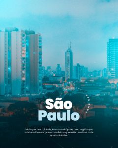 Aniversário de Cidade Parabéns São Paulo 469 Anos Social Media PSD Editável