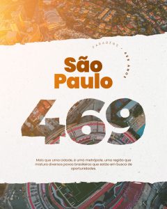 Aniversário de Cidade Parabéns São Paulo 469 Anos Social Media PSD Editável