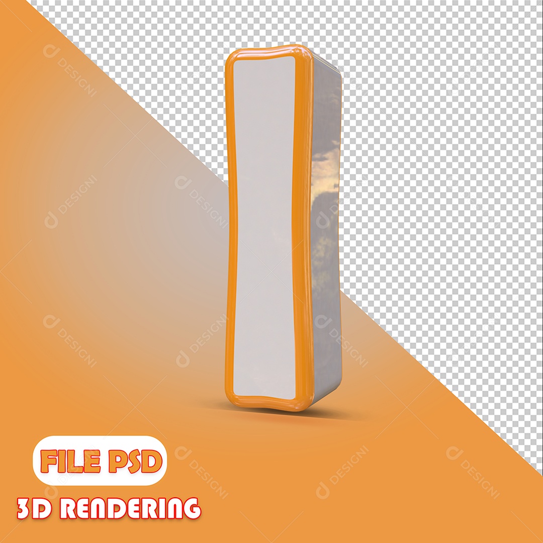 Letra 3D Para Composição I PSD