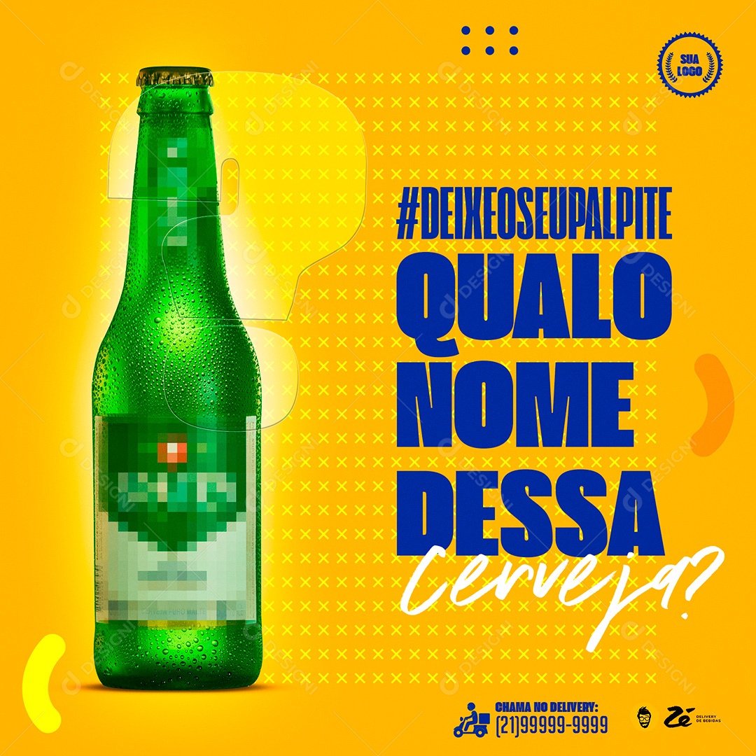Post Quiz Cerveja Qual O Nome Dessa Cerveja Social Media PSD Editável