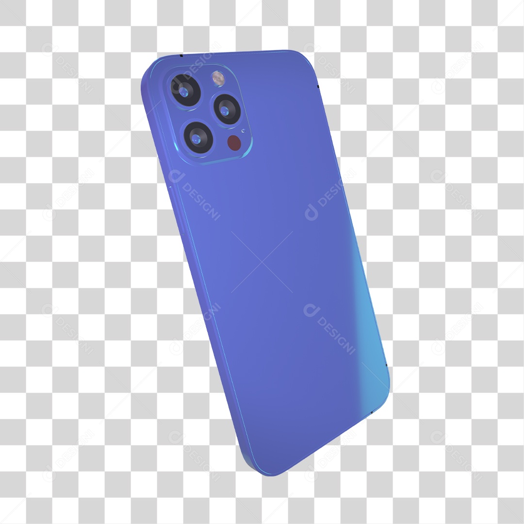 Elemento 3D Para Composição Celular PNG Transparente