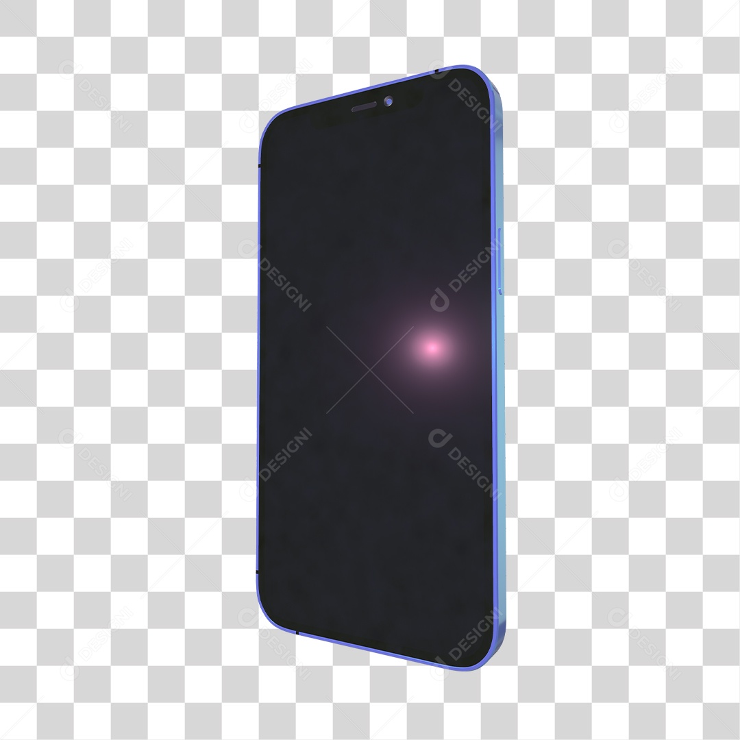 Elemento 3D Para Composição Celular PNG Transparente